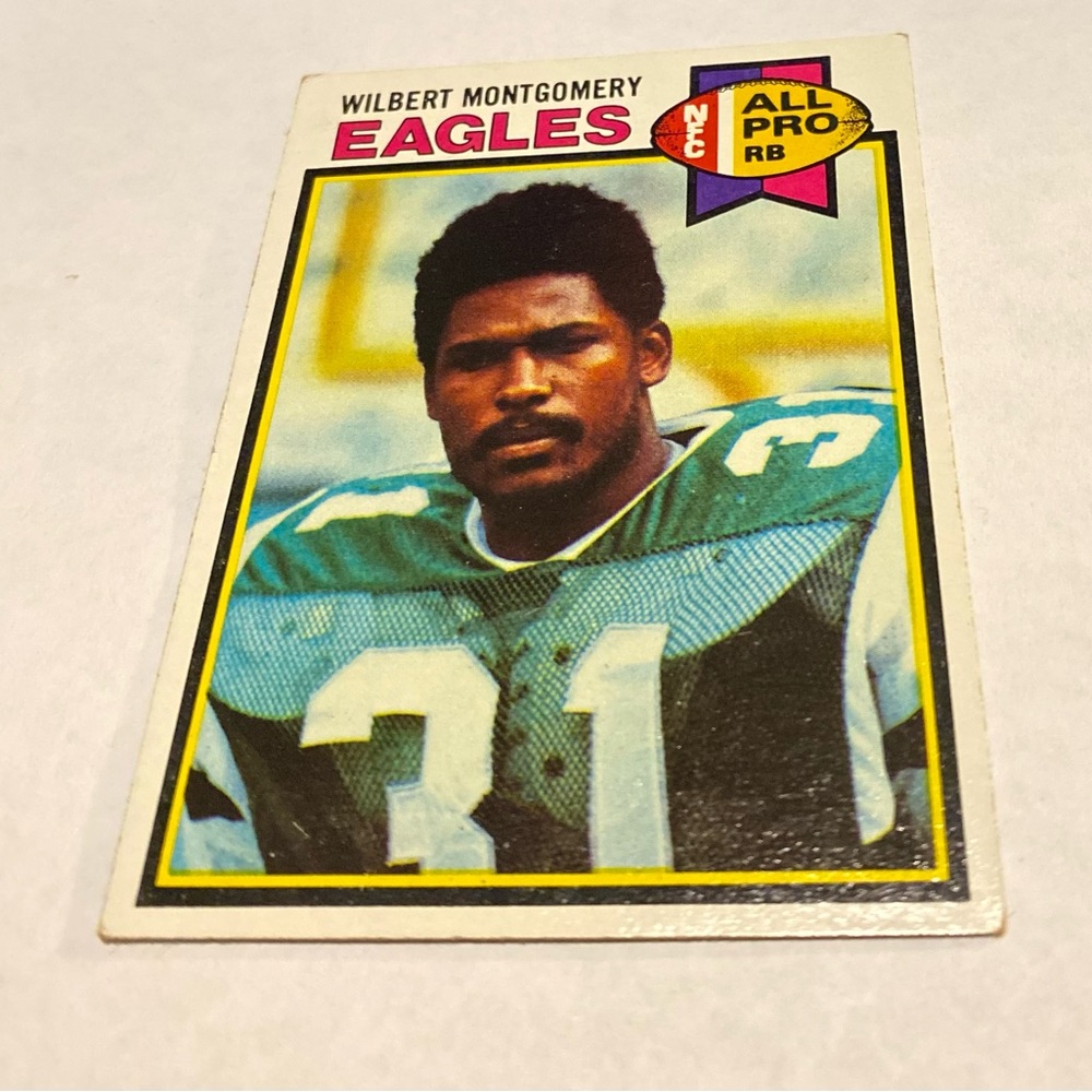 Wilbert Montgomery RC Rookie 1979 Topps Football Card #85 Vintage Collectible - Picture 3 of 3